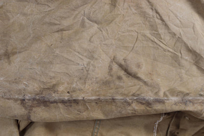 Vintage 1940s hunting workwear jacket - Utica Duxbak - tan brown duck cotton canvas - American chore - 51” chest