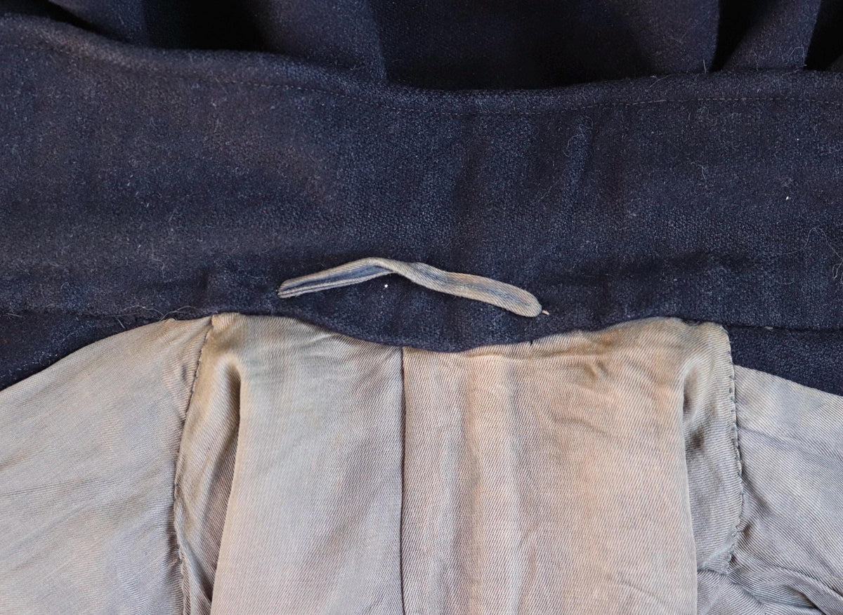 Vintage 1930s wool ski jacket - indigo blue blouson - action back - 38" chest