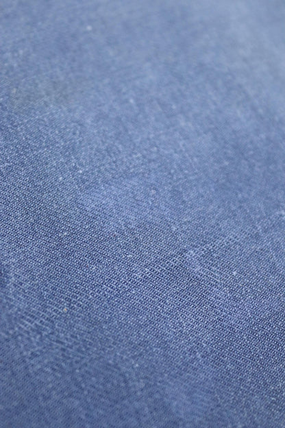 Vintage French workwear shirt 1940s indigo blue cotton work smock pop over 40” chest chore sun faded