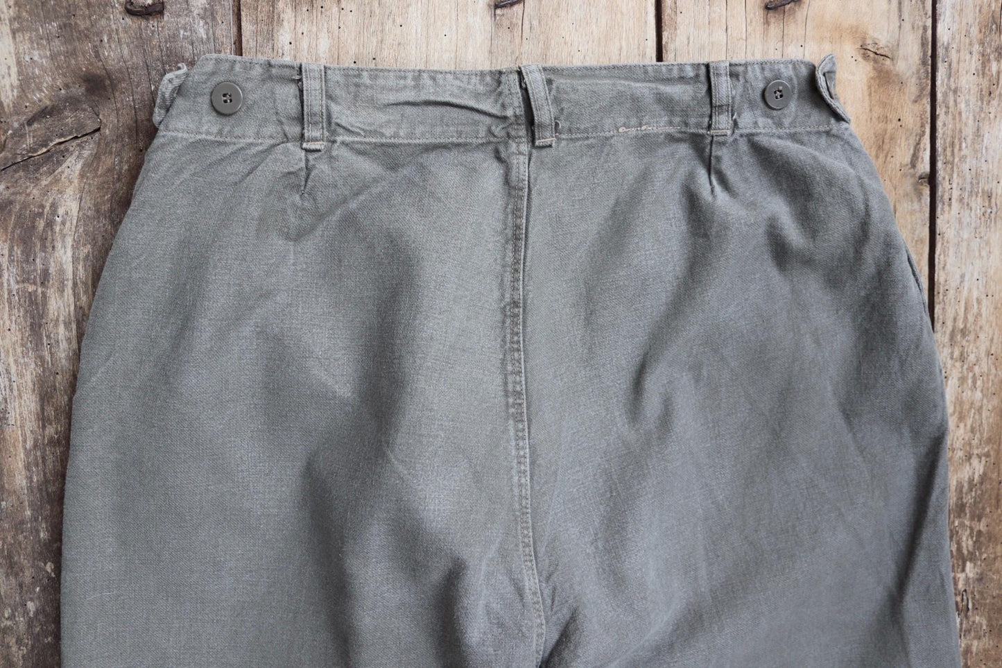 Vintage 1940s 1950s Swedish cargo trousers pants military women’s cotton twill utility workwear work chore 29” 31” x 28”