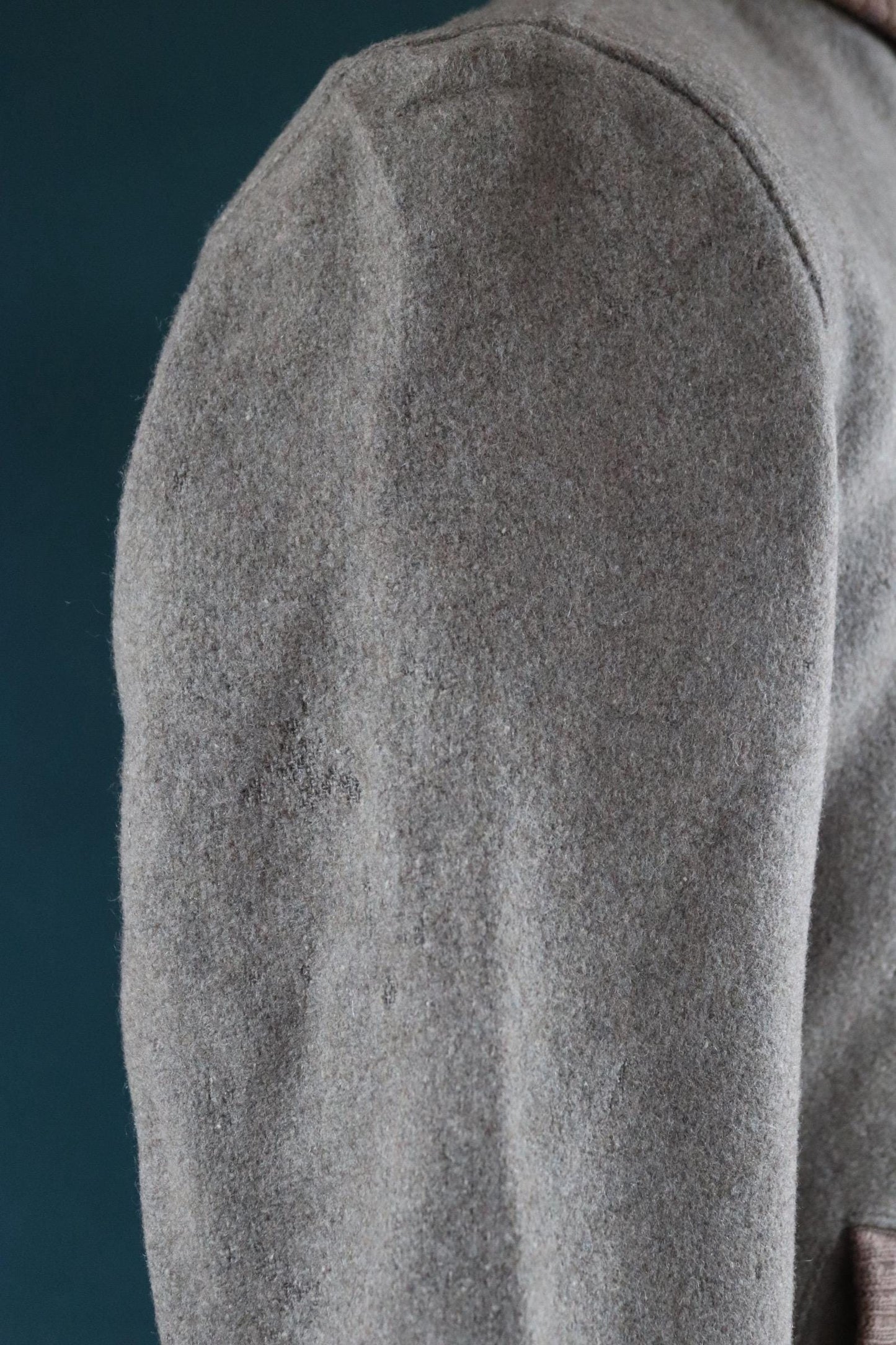 Vintage Lakeland Clicker coat jacket 1950s 1960s grey wool car 40” chest rockabilly shawl collar Talon zipper Union Made hot rod
