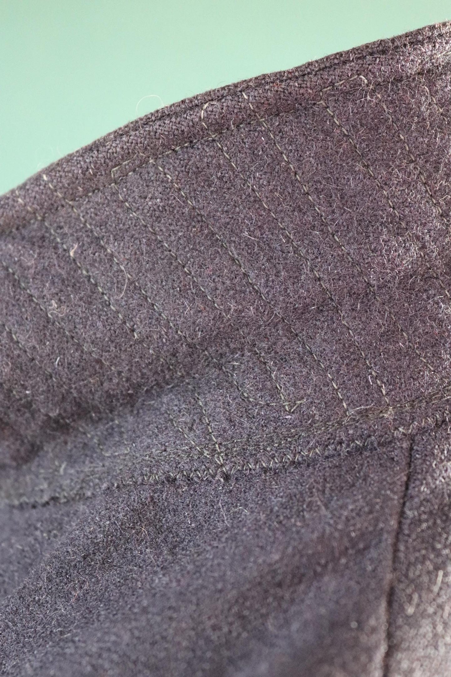 Vintage 1930s 30s indigo blue wool blouson ski jacket 38" chest action back Opti grommet zipper