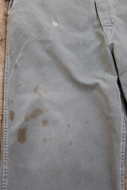 Vintage 1950s 60s workwear trousers - Swedish military utility pants - cotton twill - 41” x 30”