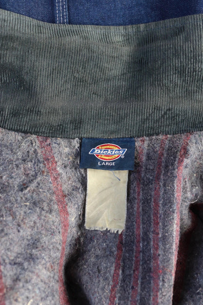 Vintage 1990s 90s Dickies blue denim blanket lined barn chore jacket workwear work chore 50” chest