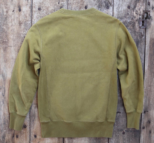 Vintage 1990s 90s Champion olive green plain sweatshirt 39" chest sports sportswear reverse weave