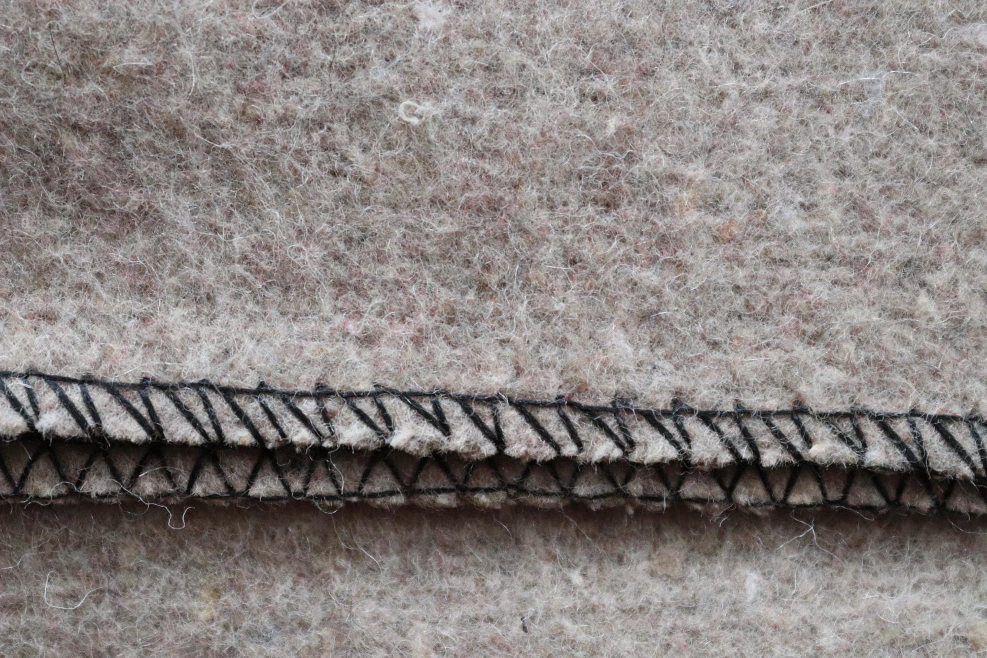 Vintage 1960s 60s Swiss army military rug blanket wool taupe red striped chain stitched log cabin camping sofa throw bed picnic
