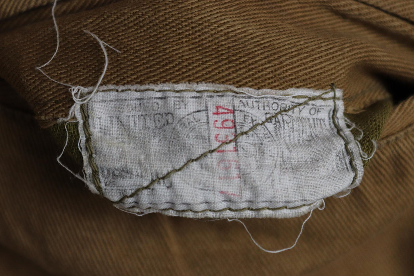 Vintage 1940s riding jodhpurs - khaki brown cotton twill - Union Made workwear - hunting breeches - 29” x 24”