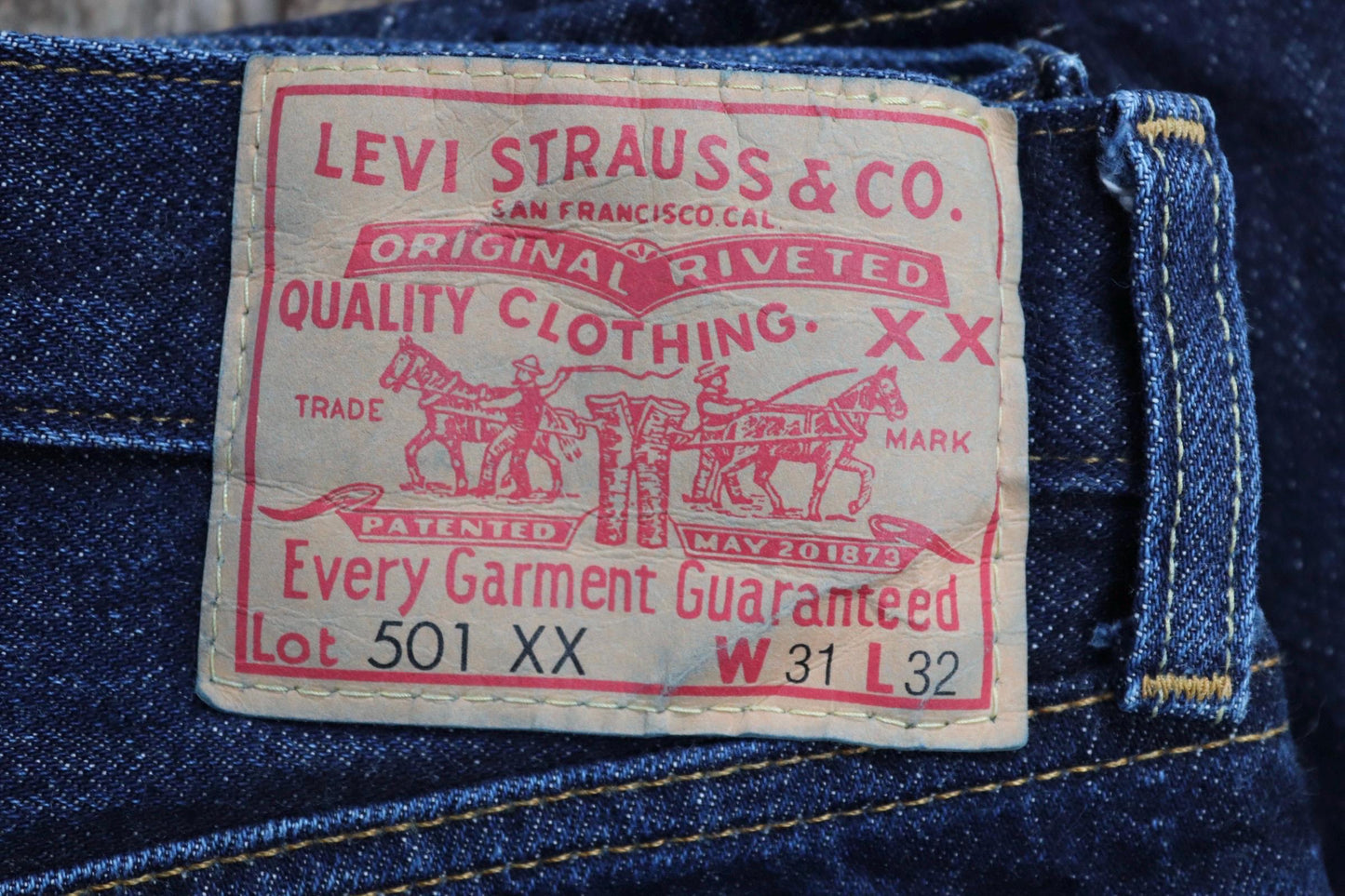 Vintage LVC Levi's 501XX jeans - big E - selvedge denim - 29" x 29"