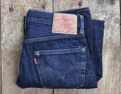 Vintage LVC Levi's 501XX jeans - big E - selvedge denim - 29" x 29"