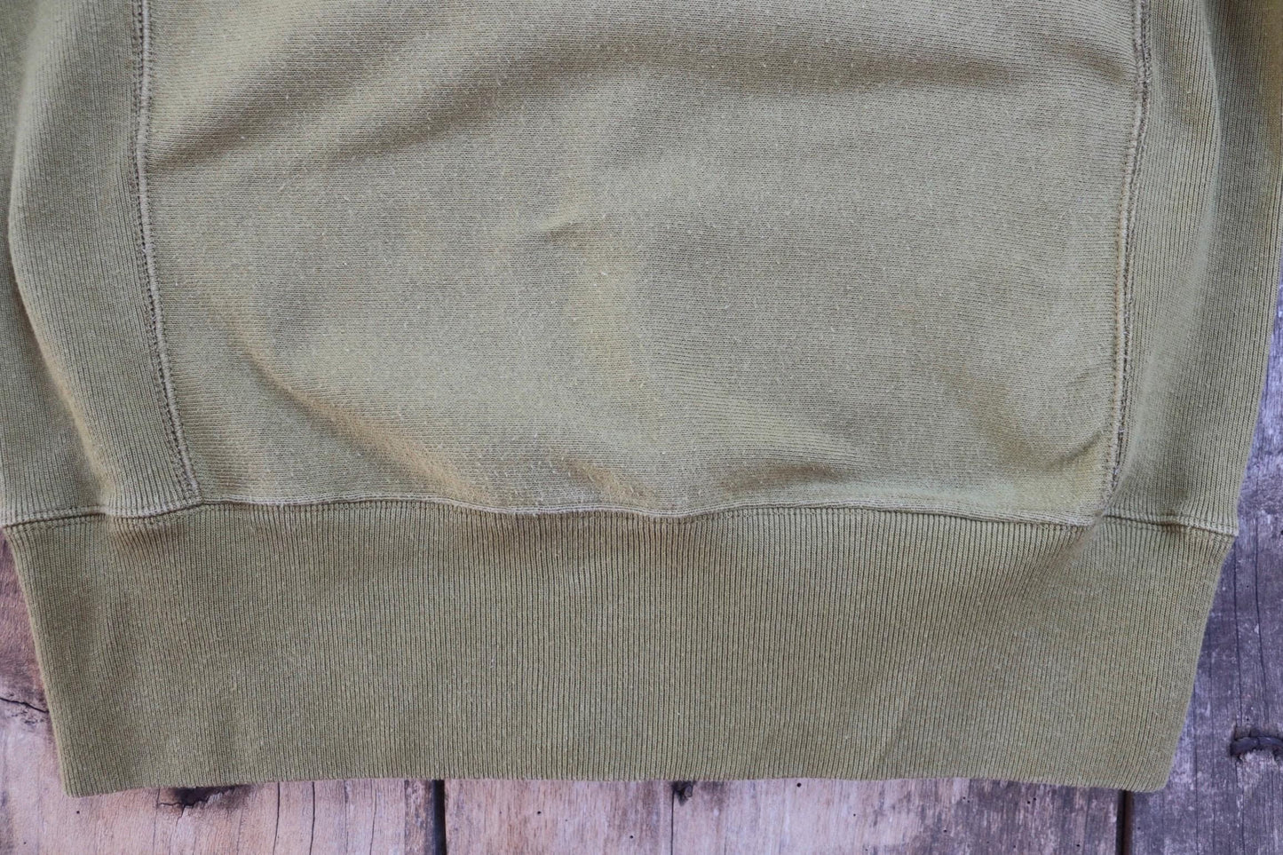 Vintage 1990s Champion sweatshirt - olive green - reverse weave sportswear - 39" chest