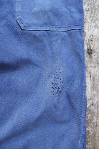 Vintage 1950s Le Mont St Michel overalls - French workwear dungarees - 41” x 26”