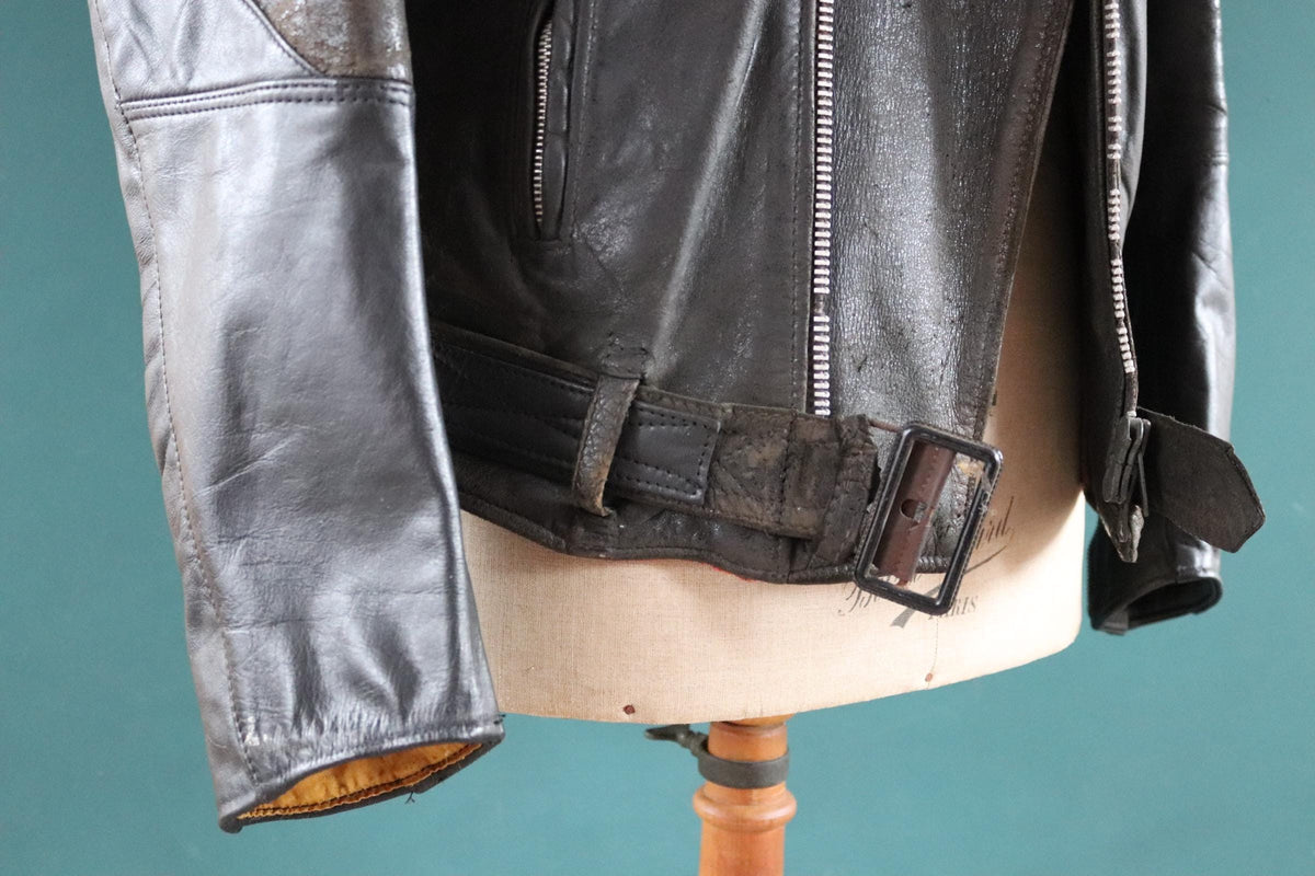 Vintage 1960s Lewis Leathers biker jacket - Aviakit - Bronx - 45" chest