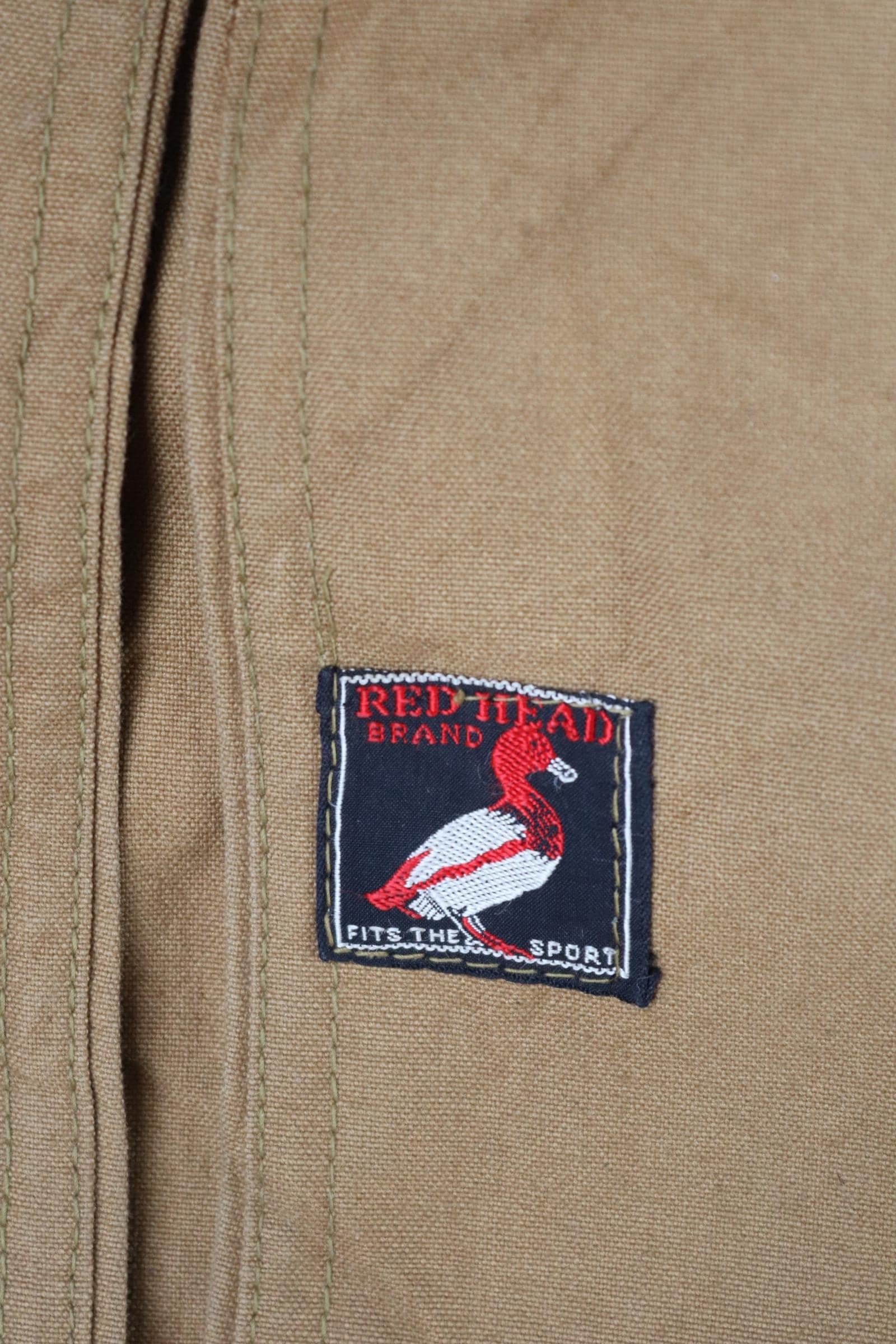 Vintage 1930s 30s 1940s 40s Red Head tin cloth duck cotton canvas hunting shooting jacket 42” chest American workwear work chore