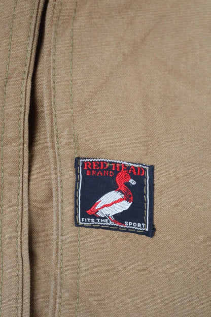 Vintage 1930s 30s 1940s 40s Red Head tin cloth duck cotton canvas hunting shooting jacket 42” chest American workwear work chore