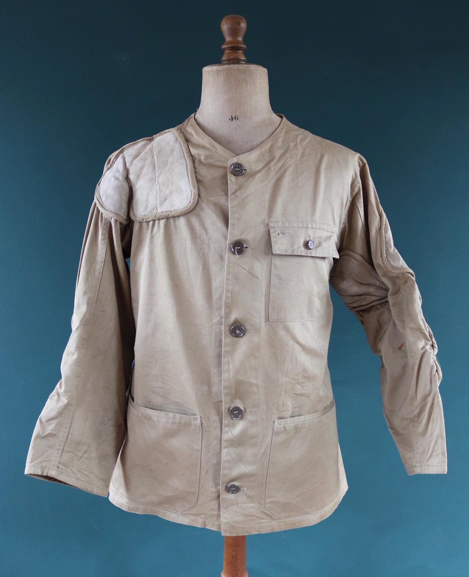 Vintage 1960s 60s khaki brown 10-X hunting shooting rifle jacket 42” chest