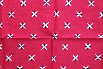 Vintage 1960s red cotton bandana - tiger head - workwear neckerchief - WPL 9939 - Western cowboy - made in USA