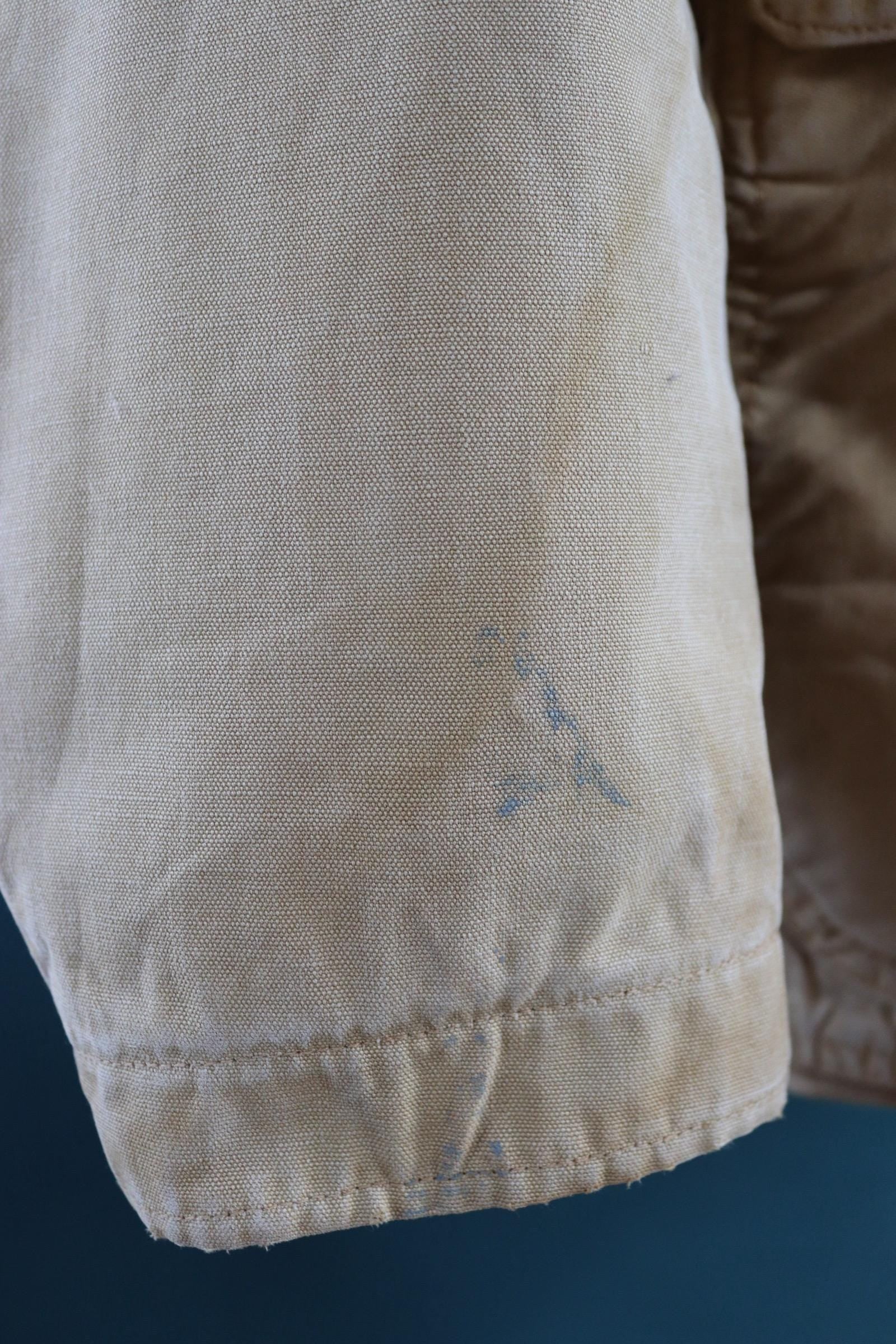 Vintage 1950s 60s hunting jacket - American workwear - JC Higgins - tan brown duck cotton canvas - 50” chest