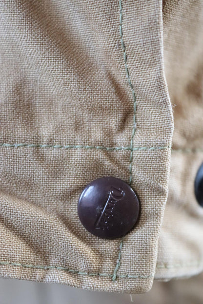 Vintage 1940s 40s Duxbak Utica Aero tan brown duck cotton canvas jacket hunting shooting American 48” chest work workwear chore