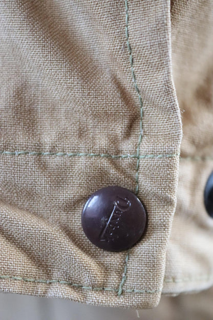 Vintage 1940s Duxbak Utica hunting jacket - tan brown duck cotton canvas - American workwear - 48” chest