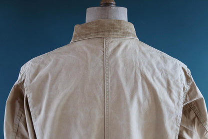 Vintage 1940s 40s Duxbak Utica Aero tan brown duck cotton canvas jacket hunting shooting American 48” chest work workwear chore