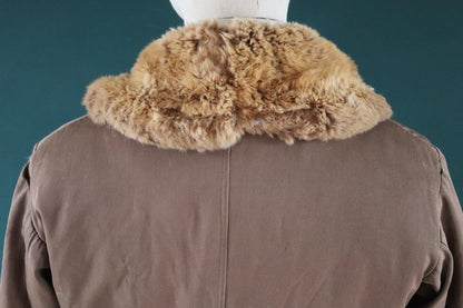 Vintage 1940s 40s WW2 Japanese Imperial military winter flight suit pilot aviation fur lined