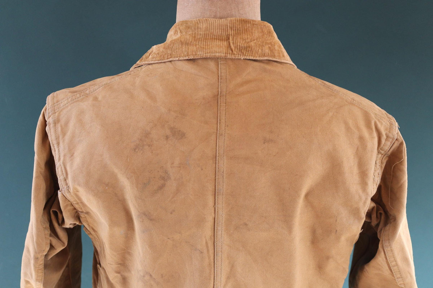 Vintage 1930s 30s 1940s 40s Red Head tin cloth duck cotton canvas hunting shooting jacket 42” chest American workwear work chore