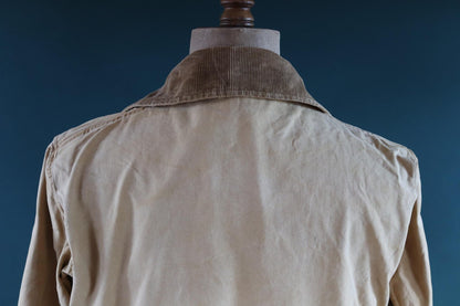 Vintage 1950s 60s hunting jacket - American workwear - JC Higgins - tan brown duck cotton canvas - 50” chest