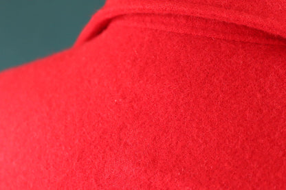 Vintage 1950s Woolrich shirt - plain red wool - camp camping hiking - 40” chest
