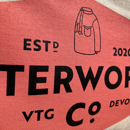 XL Cotton tote beach bag Butterworth’s Vintage shop Devon