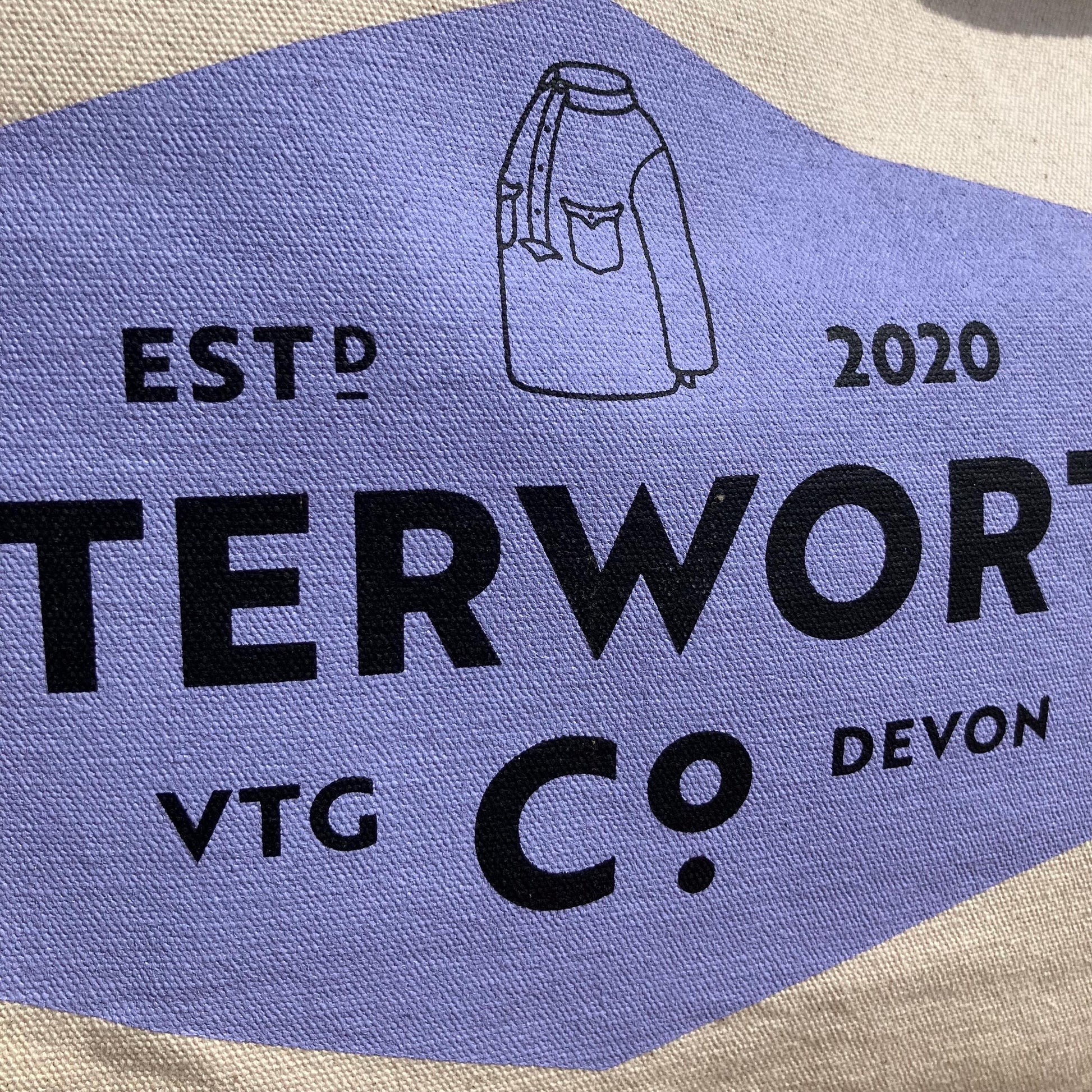 XL Cotton tote beach bag Butterworth’s Vintage shop Devon