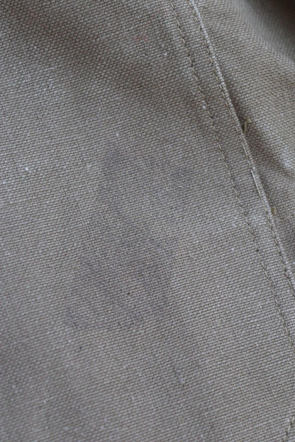 Vintage French military motorcycle trousers overalls pants khaki green cotton canvas dispatch rider 1950s army 40” x 29”