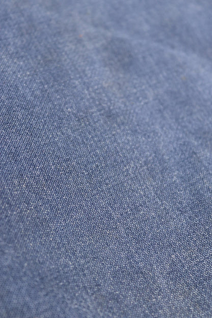 Vintage French workwear trousers pants indigo cotton twill 1960s work chore 35” x 27”