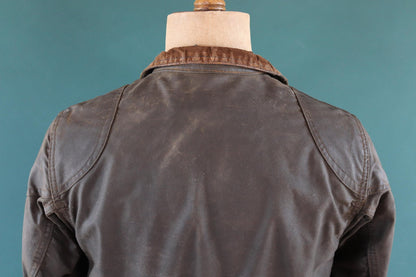 Vintage 1970s Belstaff International jacket - waxed cotton - motorcycle trial bike racing - 40" chest