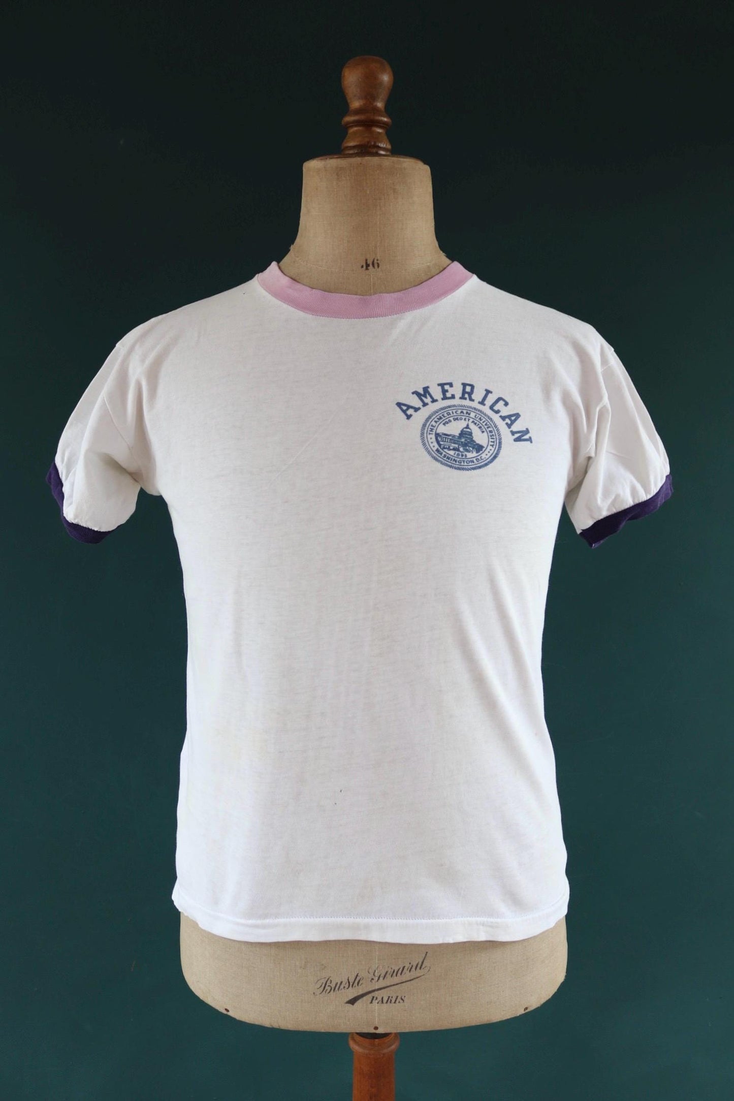 Vintage 1980s Champion t shirt - Washington print - 39” chest - varsity sportswear - made in USA