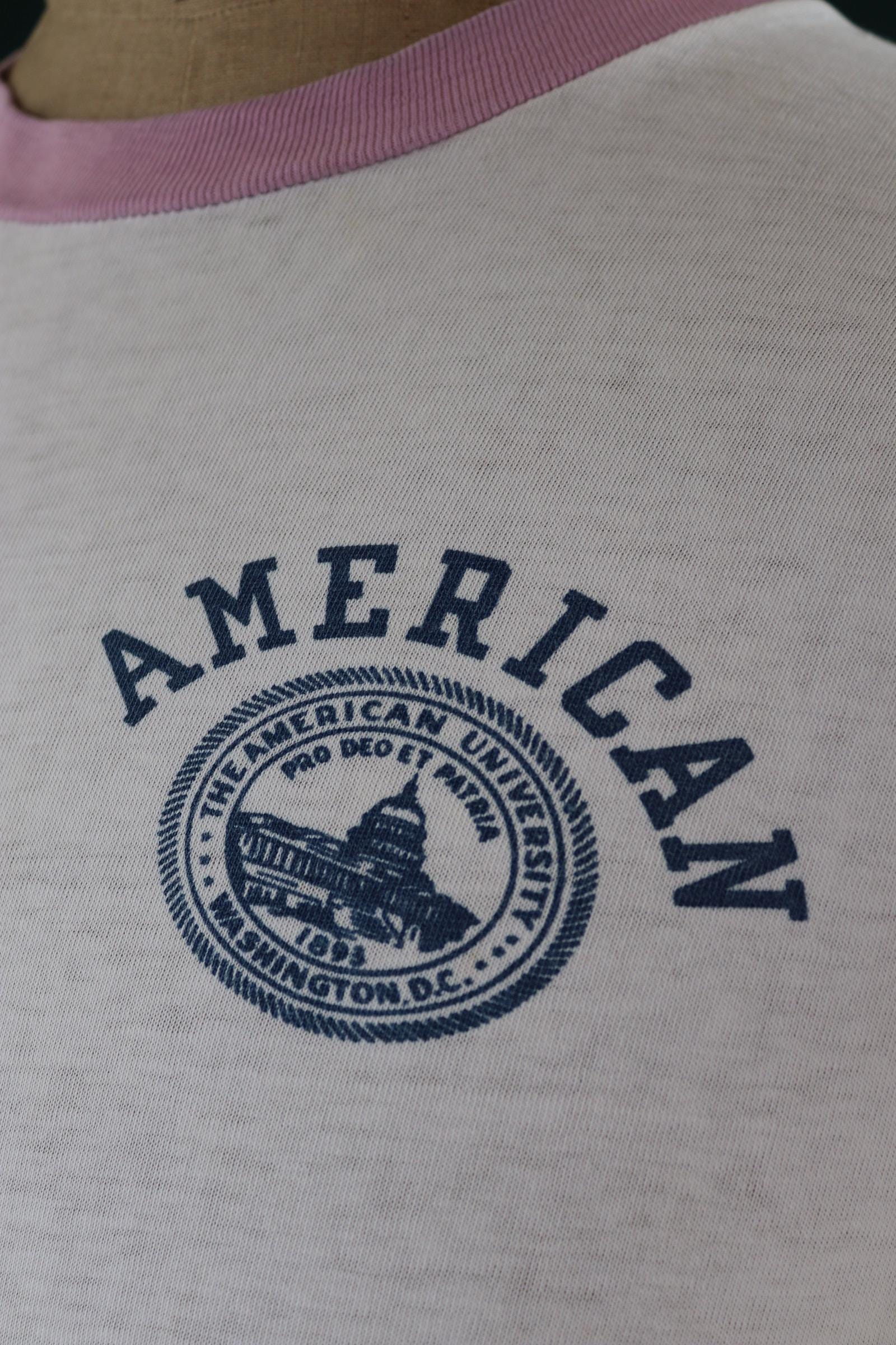 Vintage 1980s Champion t shirt - Washington print - 39” chest - varsity sportswear - made in USA