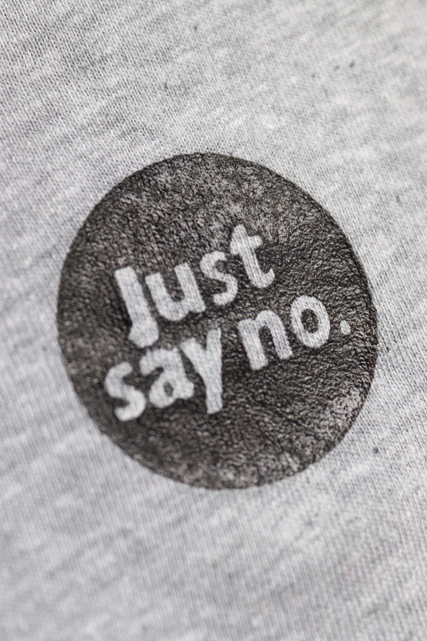 Vintage 1980s kids football t shirt - just say no - soccer sportswear - 32” chest - for age 7, 8, 9