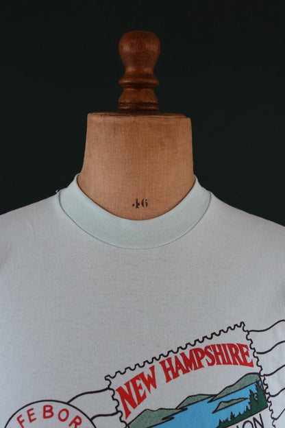 Vintage 1990s tourist t shirt - New Hampshire print - mint green - 41” chest