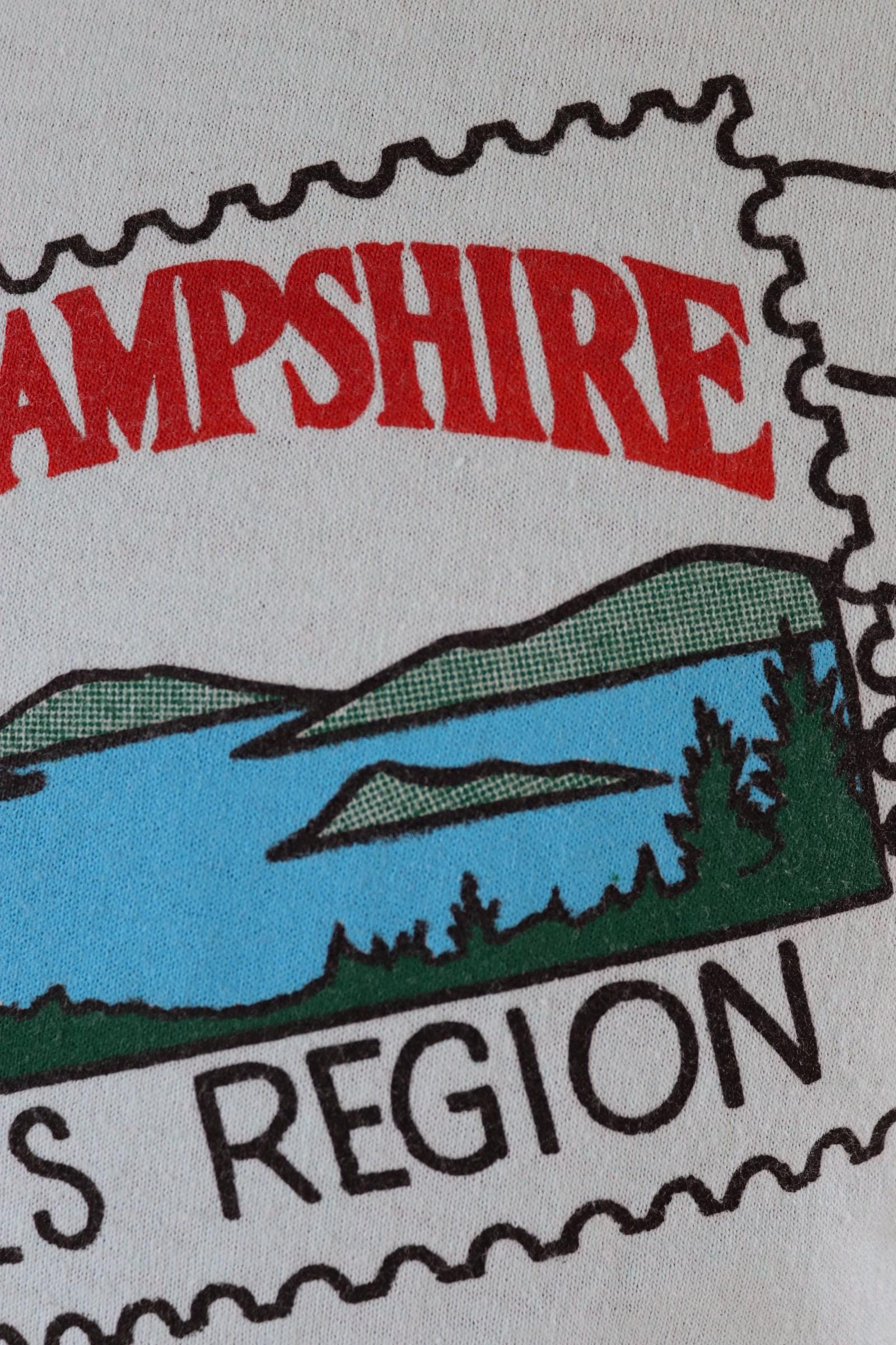 Vintage 1990s tourist t shirt - New Hampshire print - mint green - 41” chest