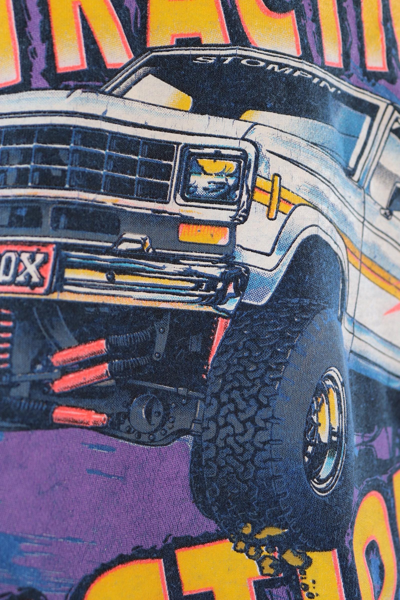 Vintage 1990s monster truck t shirt - vest top - off road design - tourist souvenir singlet - 42” chest