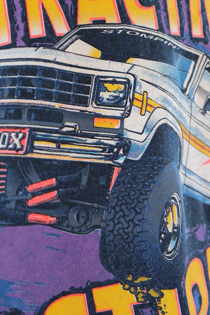 Vintage 1990s monster truck t shirt - vest top - off road design - tourist souvenir singlet - 42” chest