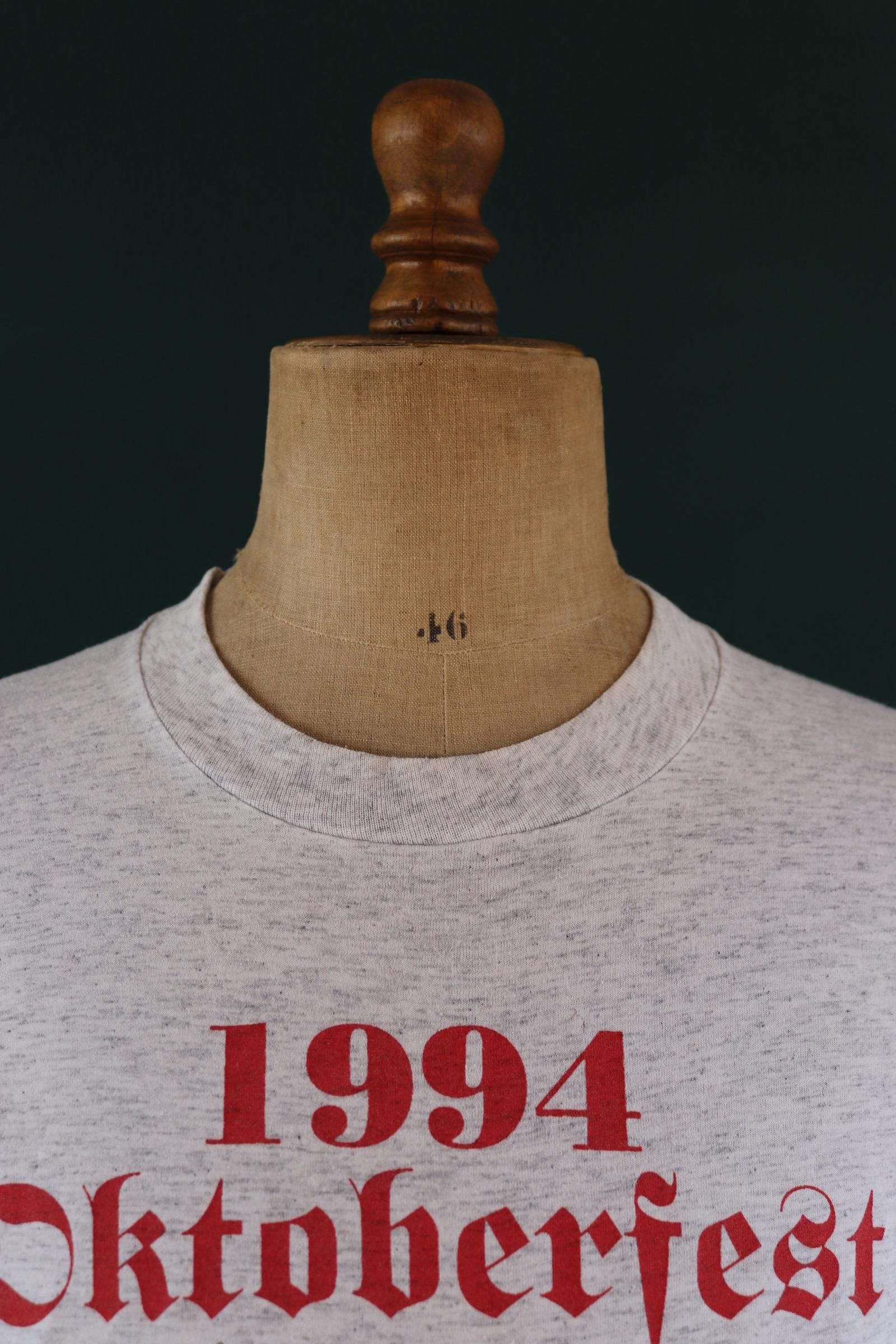 Vintage 1990s Oktobertfest t shirt - Georgia print - grey marl - 42” chest