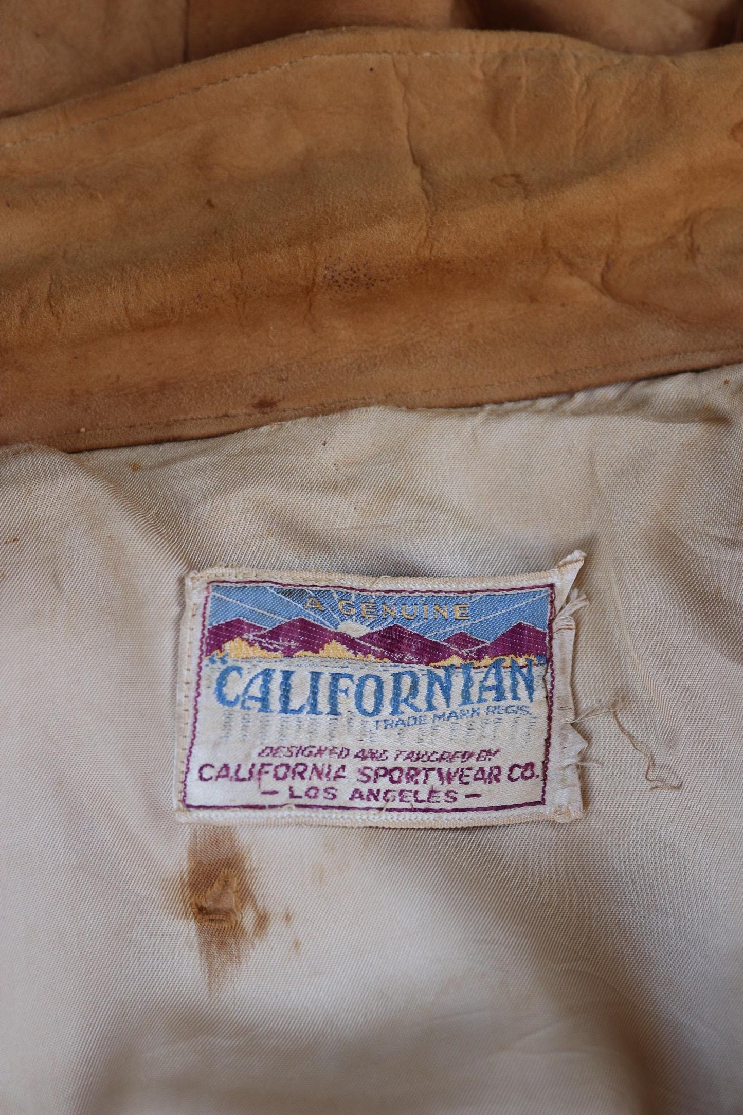 Vintage buckskin suede tassel jacket - 1940s Western cowboy - 42” chest - California Sportswear