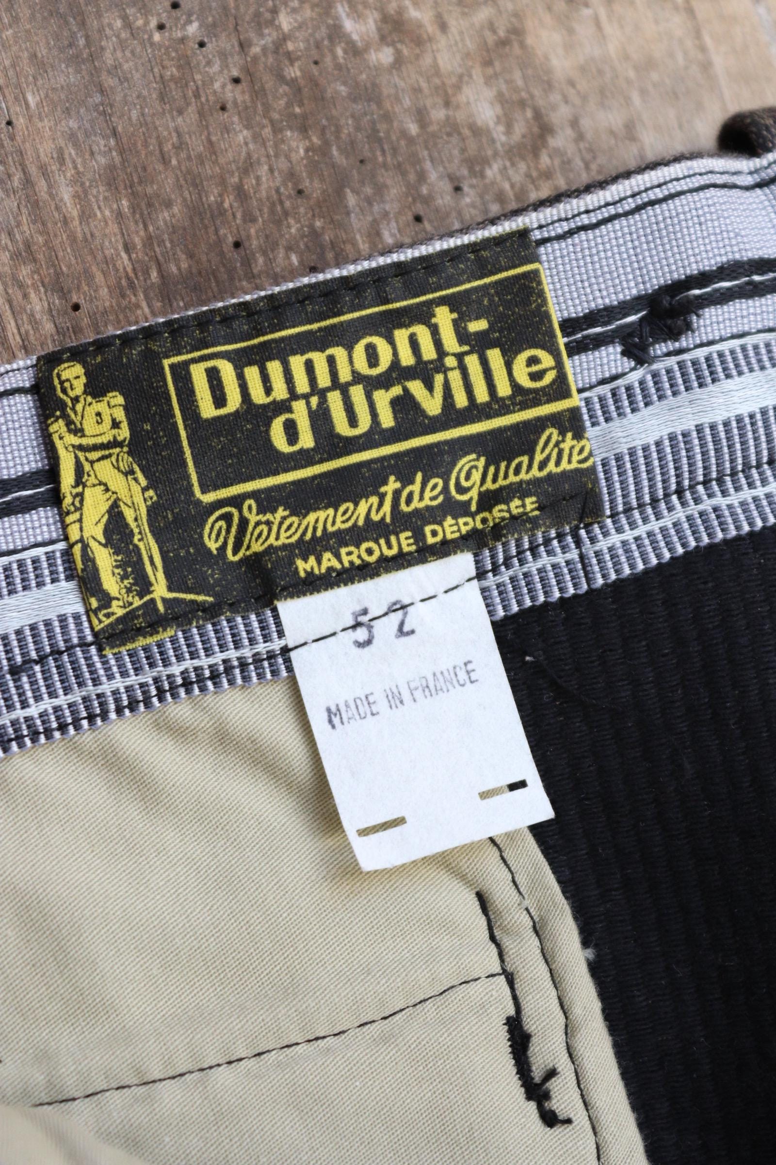 Vintage French workwear trousers jodhpurs 1960s brown velours côtelé corduroy hunting riding breeches 40” x 26”