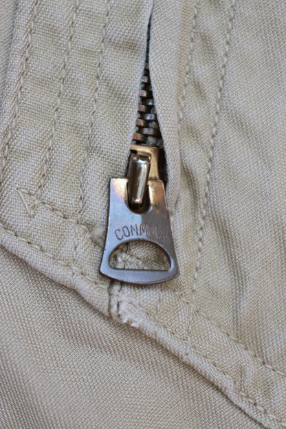 Vintage 1960s USN military flight suit coveralls Vietnam light zone khaki brown overalls MIL C 5390G 40” x 34” x 28” military Conmar