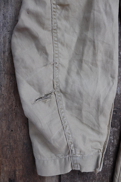 Vintage 1960s USN military flight suit coveralls Vietnam light zone khaki brown overalls MIL C 5390G 40” x 34” x 28” military Conmar