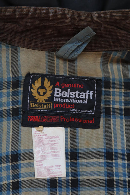 Vintage 1970s Belstaff International jacket - waxed cotton - motorcycle trial bike racing - 40" chest