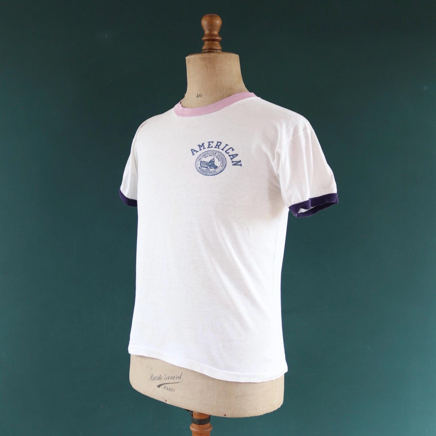 Vintage 1980s Champion t shirt - Washington print - 39” chest - varsity sportswear - made in USA