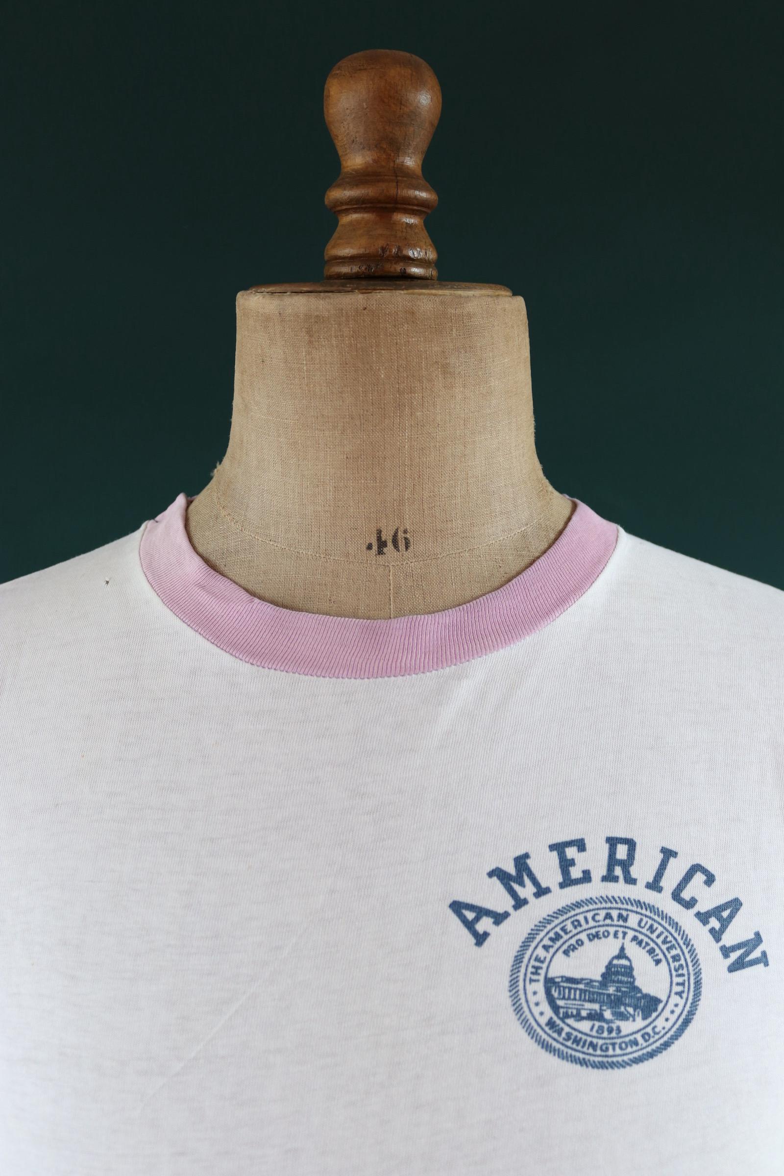 Vintage 1980s Champion t shirt - Washington print - 39” chest - varsity sportswear - made in USA