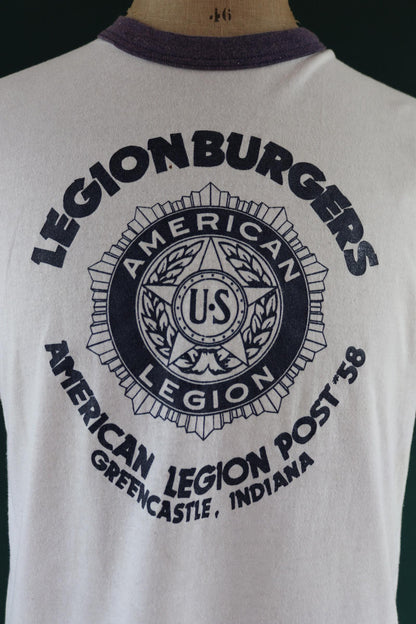 Vintage 1980s 90s t shirt - American Legion print - 42” chest - varsity sportswear - made in USA