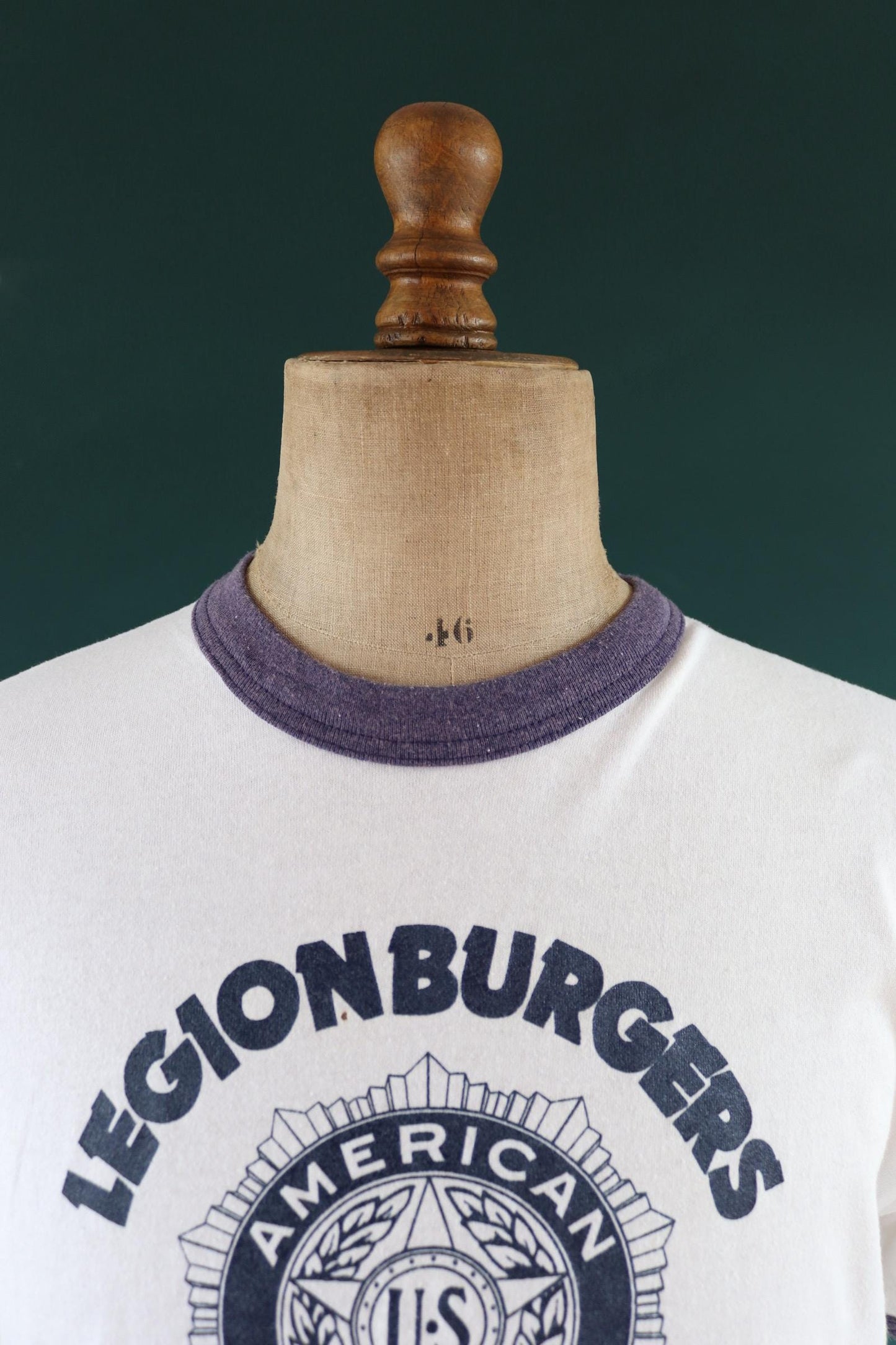 Vintage 1980s 90s t shirt - American Legion print - 42” chest - varsity sportswear - made in USA